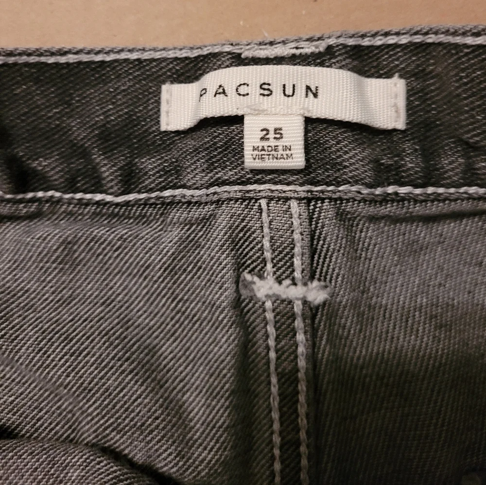 Pacsun Black Denim Shorts Size 25